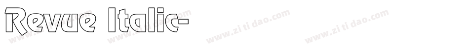 Revue Italic字体转换